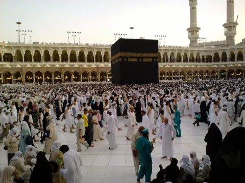 الكعبة المشرفة والمسجد الحرام في مكة المكرمة